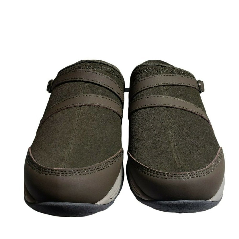 Easy Spirit Womens Dark Green Closed Toe Slip On Backless Clogs Mules Size 7W - Picture 4 of 9